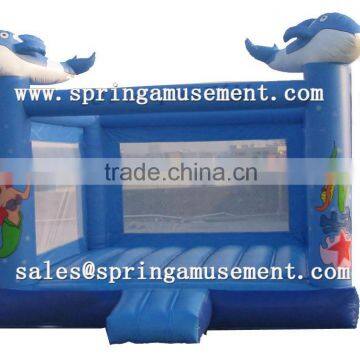 outdoor party game inflatable dolphin bouncy castle, inflatable toys SP-AB019