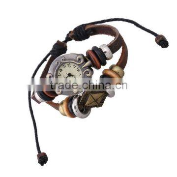 2014 New Design Fashion Genuine Leather Bracelet Watch LCB 029