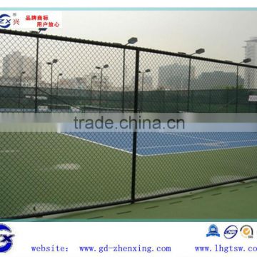 PVC coated chain link fencing tennis court fence netting