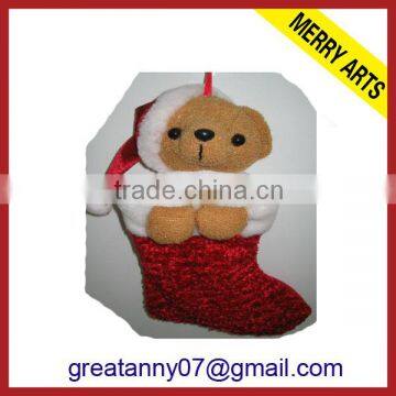 2014 new products red chirstmas stock kids christmas stockings wholesale