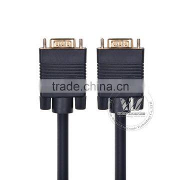 Gold Plated HD 15 M/M 3+4 VGA Monitor Cable With Ferrites 6 Feet, 100% Bare Copper