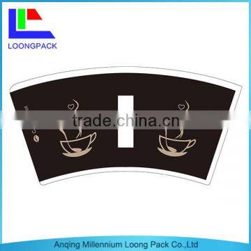 Various sizes single wall raw material fans for paper cup LOONGPACK