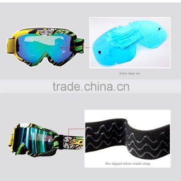 Motorcross Racing Goggles G06 Helmet Goggles REVO Lens Anti UV Off Road Competition photo-3