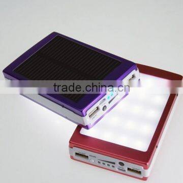 50000mAh Solar Panel Power Bank External Charger Battery Cell Phone Black 2USB photo-2