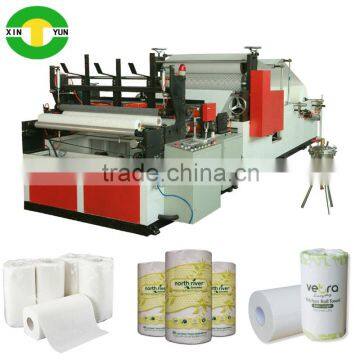 kitchen tissue roll rewinding and perforation towel tissue roll machine supplier