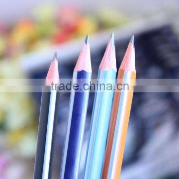 striped HB pencil with eraser in paper box / 2014 new product of striped pencil / drawing pencil