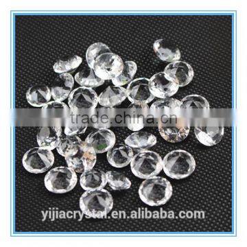 Manufactory products yijia crystal factory sale small white crystal diamond 12mm 10mm stone