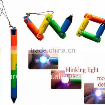 foldable light pen keychain