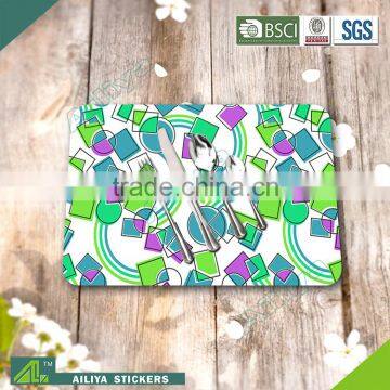 Hot selling eco-friendly kitchen advertising colorful promoting custom printed green placemats