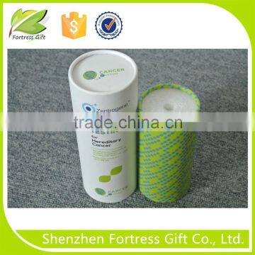 fancy high quality cardbord round tube gift box with foam insert