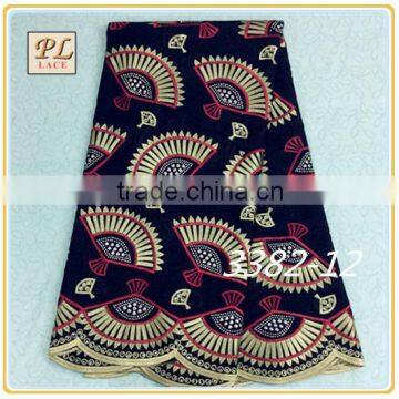 2015 New Design Top Sale Swiss Cotton Applique Lace