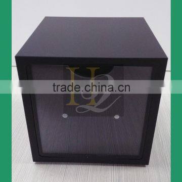 Custom Black Cube Silk Printing Logo Acrylic Advertising Display Box photo-3