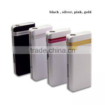10000mah Strong led torch dust cover portable battery charger powerbank