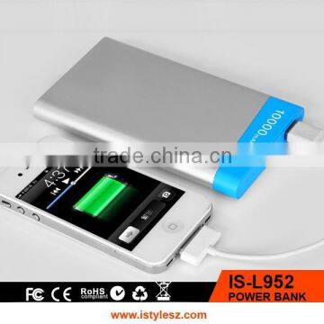 mobile power supply touch power light 10000mAh alloy power bank