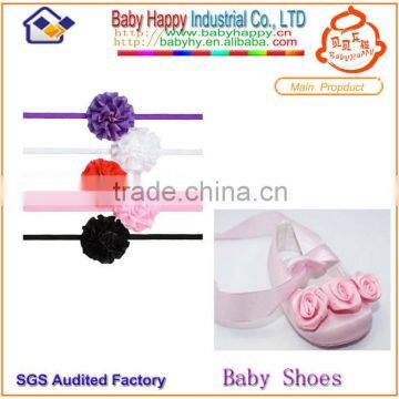 flower pattern baby style shoes headband