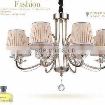 Good Quality K9 Crystal Chandelier Living Room Chandelier,Dining Room Chandelier light with 6 lights with lamp shade