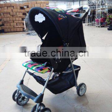 Adjustable handle baby doll stroller 4 wheels