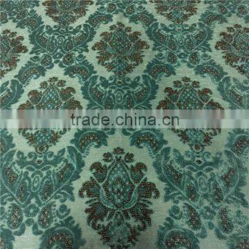 Alibaba china velvet jacquard with metallic backing with fleece velvet