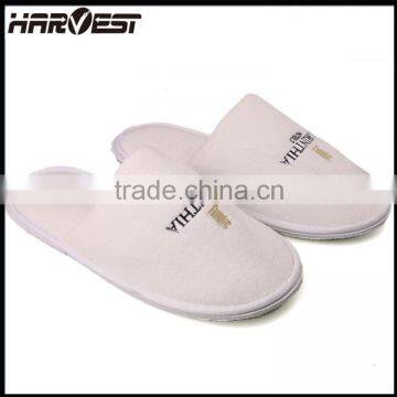 2016 Wholesale new house closed one size fits all slippers for guest man,white guest slipper for hotel