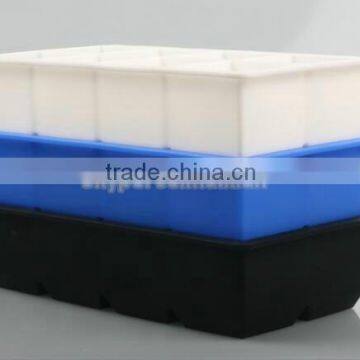 CUBED ICE Maker Large Cube Square Tray Molds Whiskey Ball Cocktails Silicone Big photo-5