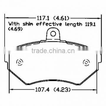 D704 OE 1HM 698 151 fronts for Seat VW auto brake pad