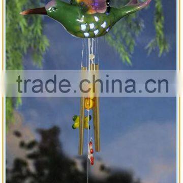 outdoor ceramic solar bird wind chimes garden lights ornaments