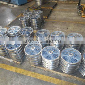 high quality OEM machined ductile iron elevator wheel