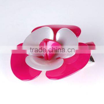 Hot sale cellulose acetate flower hair pins