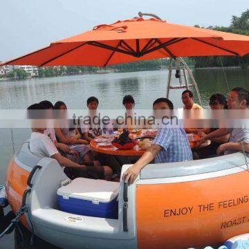 Fiberglass Bbq Dount Boat Barbecue Boat for Sale