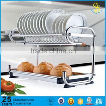 Professional produce double dish drainer, wrought iron dish drainer, dish drainer with cutlery drainer