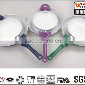 Aluminum ceramic coating cookware sets;white ceramic coating cookware set