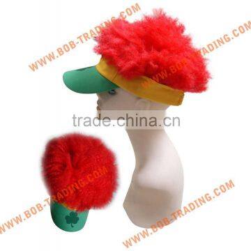 bob trading good factory football fan wig/hair football accessories
