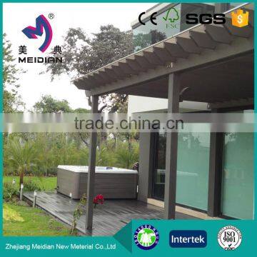 Widely Used Wood Plastic Composite Made WPC Pergola Pavilion photo-2
