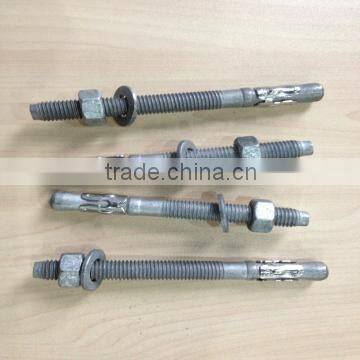High Quality Carbon Steel Wedge Anchor Bolt Zinc Plated photo-4