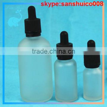 clear frost 15ml 30ml glass bottle factory, essential oil glass bottle