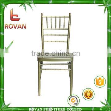 Champagne gold chiavari chair for wedding aluminum