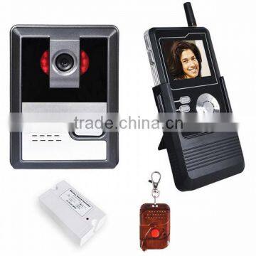 Battery Operated Wireless Video Door Phone System With Release Button Remote Control Video Intercom for Apartment 2.4 Inch photo-6