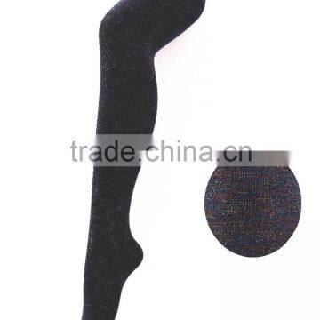 ladies warm silver yarn shining fashion plain tights/pantyhose