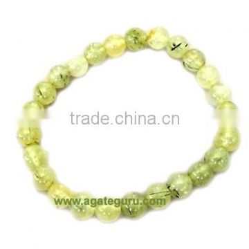 Gold Rutile Quartz Beaded Bracelets. : India wholesaler Manufacturer