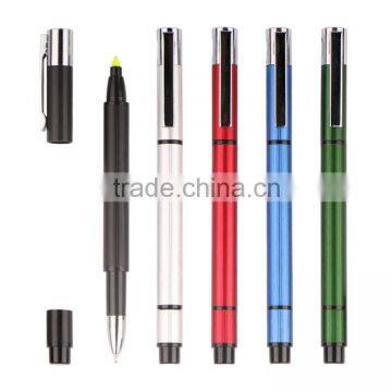 2014 plastic ball pen highlight pen