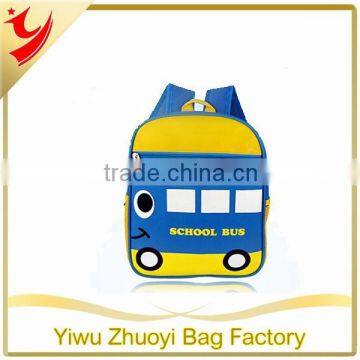 Cartoon design children School bag made of ployster with cheap price