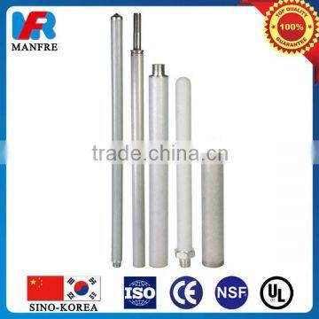 Sintered titanium powder liquid filter element