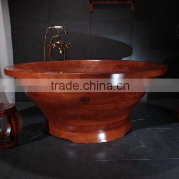 Outdoor wooden spa bathtub 2-4persons massage tub