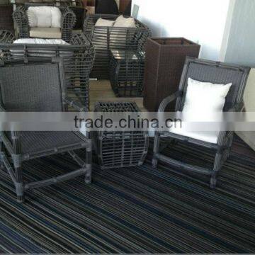 patio bistro rattan wicker cane table and chair