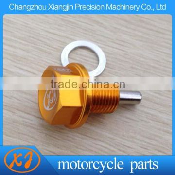 aluminum cnc machined anodizing oil drain plug