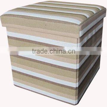 Stripe Paper Straw folding storage stool