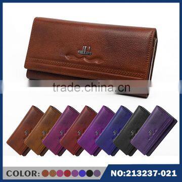 ladies genuine leather purse Anti-degaussing billfold wallet