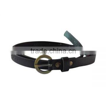 2013 cheap strong black genuine leather belt for man