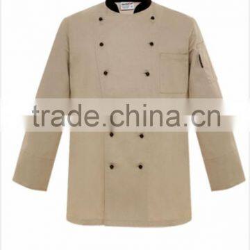 chef coat,executive chef uniform,long sleeves chef coat with removable buttons