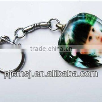 Crystal Keychain for baby gift & souvenirs customized crystal photo keychain